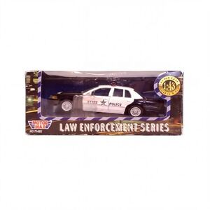 Ford Crown Victoria Police Car Motor Max Diecast 1 43 Black White Model